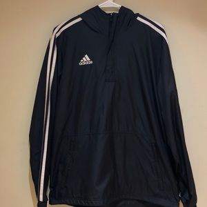 Black Adidas Windbreaker